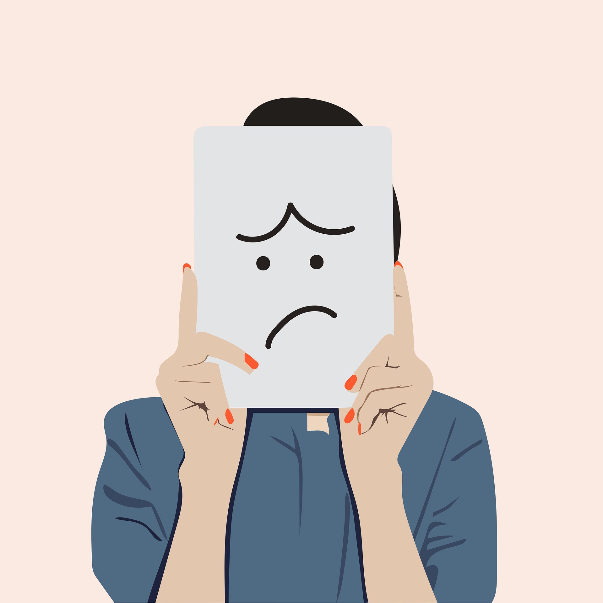 L'Impact Émotionnel de l'Attente des Autres : La Tristesse de l'Inauthenticité Femme au visage triste souffrant sous le poids de l'attente des autres