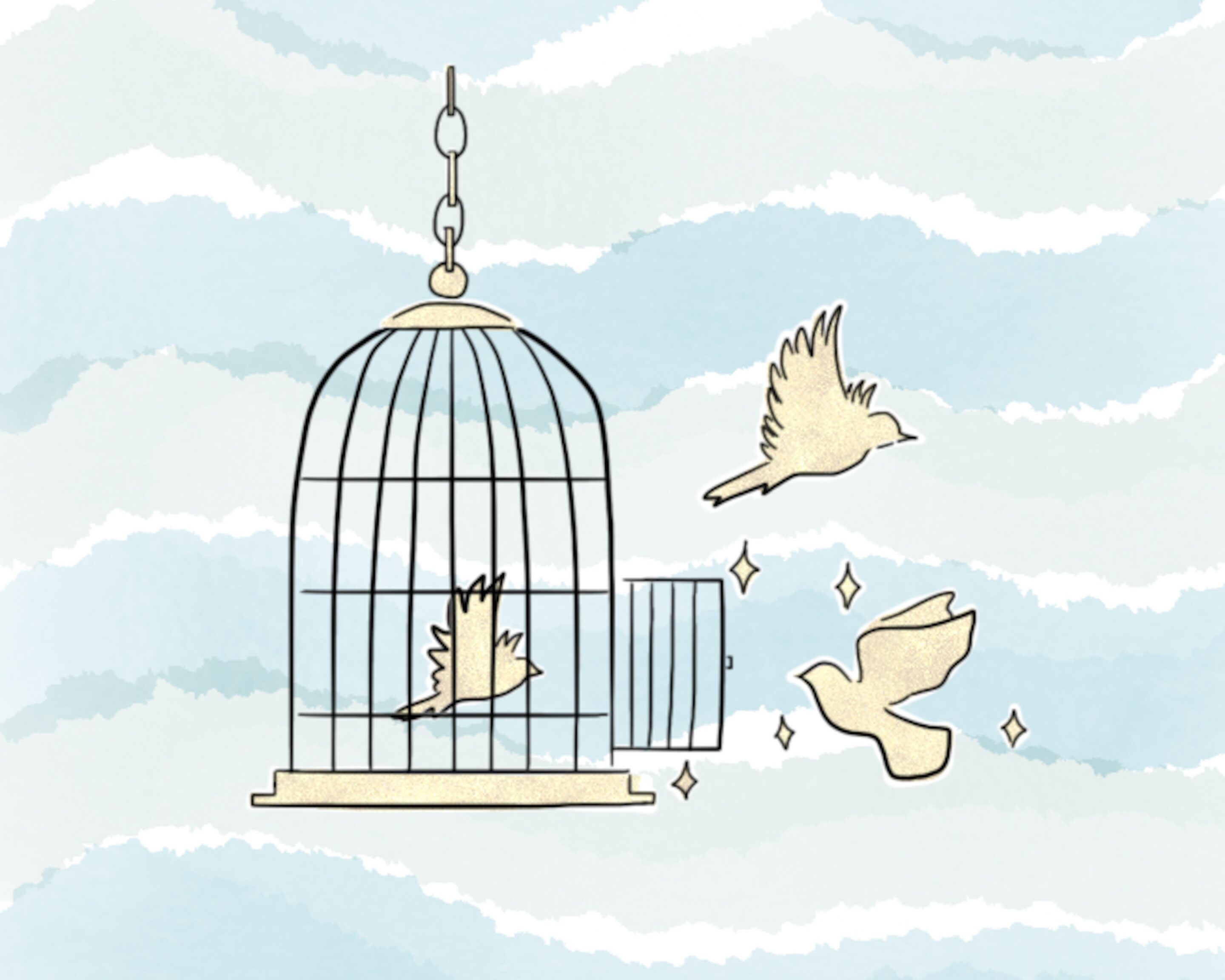 arrêter de ruminer libération pensées cage ouverte mental libre