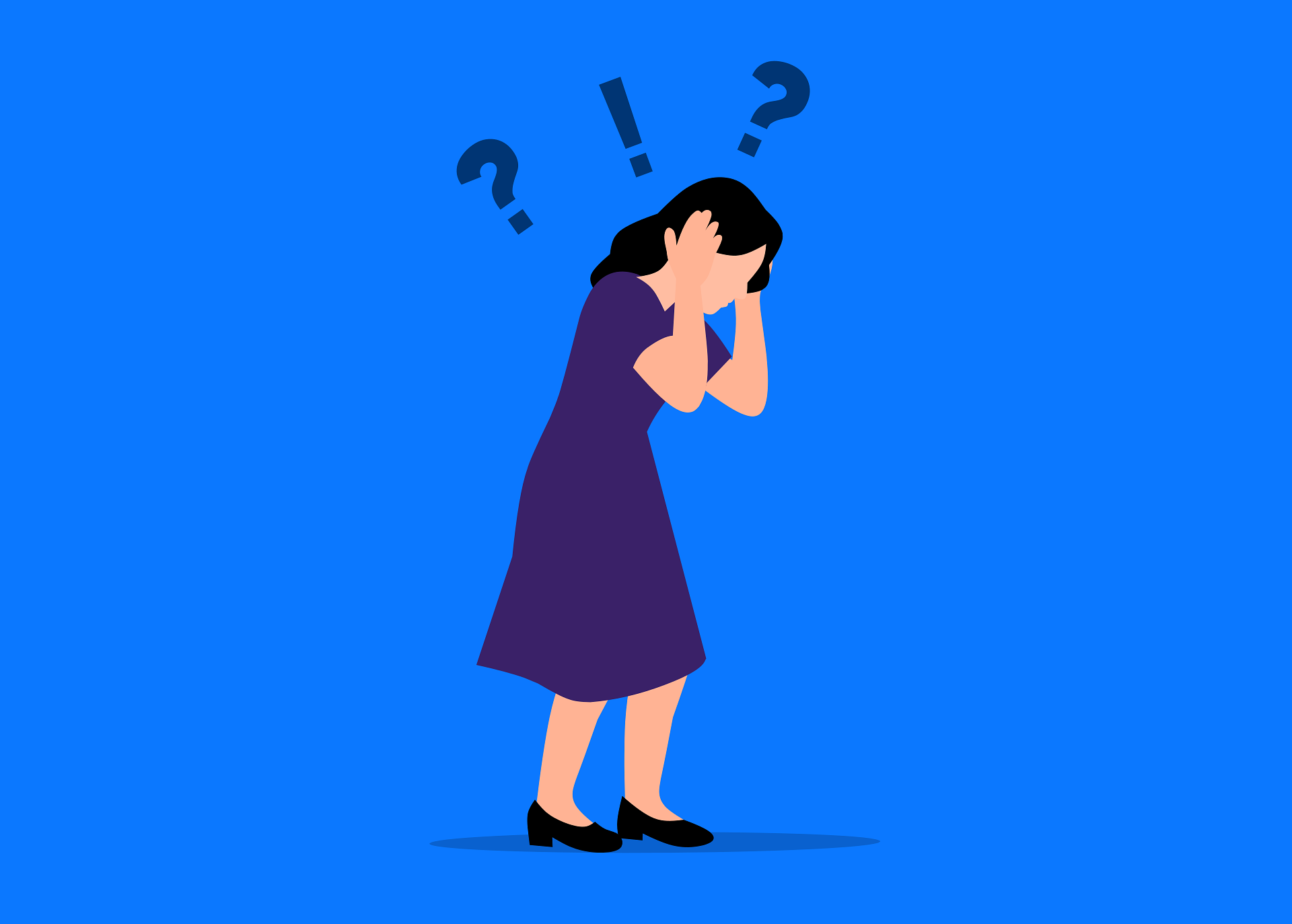 femme telephone confusion distinguer intuition peurs doutes questionnement accompagnement